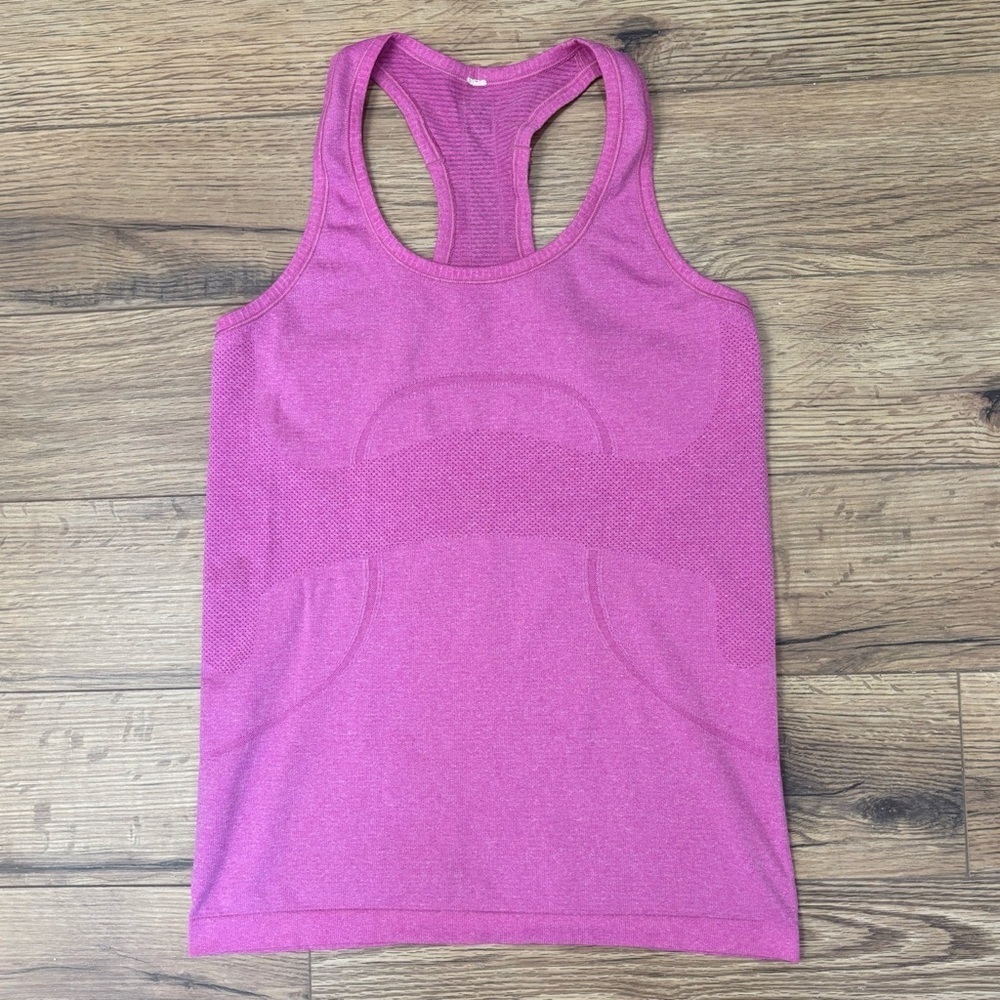 Lululemon Swiftly Tech Racerback Tank Top In Heathered Ultra Violet Size 8